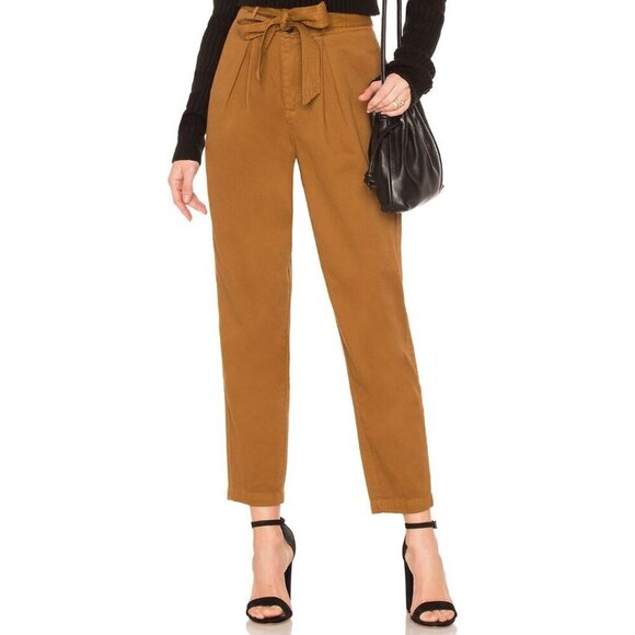 Free People Hi-Waisted Pegged 90's Brown Maize Pant-sz 8 - Picture 1 of 13